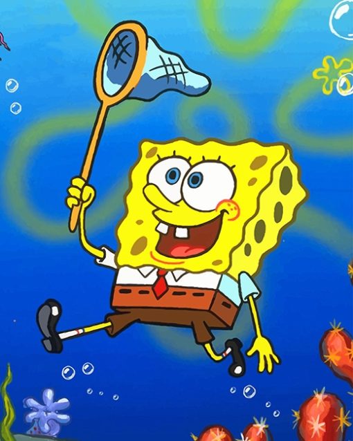 Spongebob Squarepants Cartoon Paint By Numbers