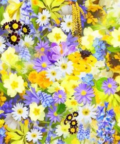 Spring Flowers Paint By Numbers