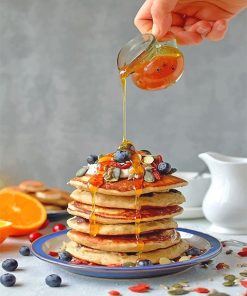 Sweet Pancake With Honey Paint By Numbers