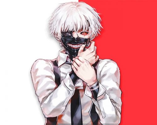 Kaneki Ken Tokyo Ghoul Paint By Numbers