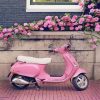 Vespa Pink Scooter Paint By Numbers