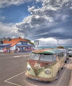 Volkswagen Old Bus Paint By Numbers