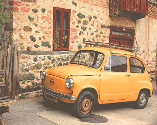 Yellow Nissan Classic Paint By Numbers