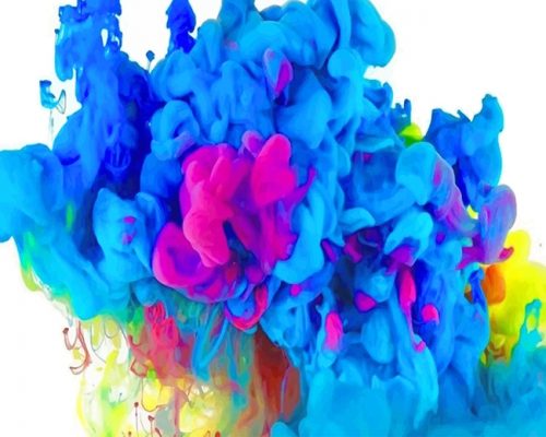 Beautiful Colorful Smoke Paint By Numbers