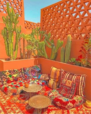 Beautiful Moroccan Living Room Paint By Numbers