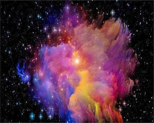 Colorful Galaxy Paint By Numbers