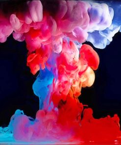 Colorful Smoke Abstract Paint By Numbers