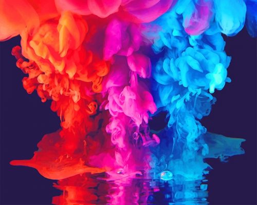 Colorful Smoke Paint By Numbers