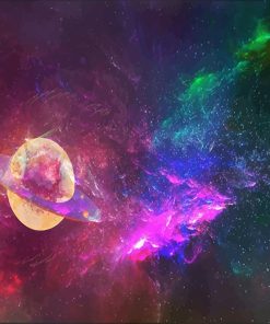 Colorful Space Paint By Numbers