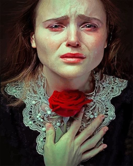 Crying Girl Photography Paint By Numbers