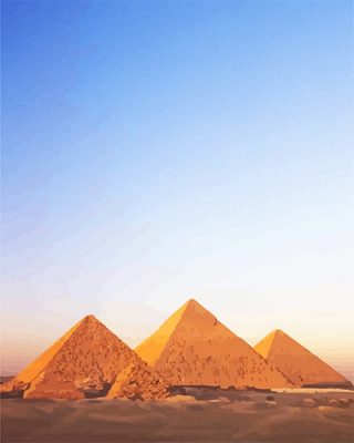 Egypt Pyramids Landscape Paint By Numbers