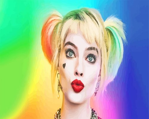 Harley Quinn Colorful Paint By Numbers