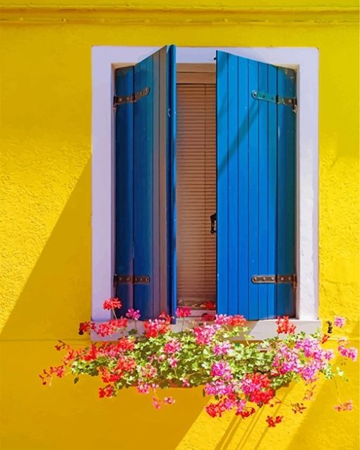 Lobelia Window Flowers Paint By Numbers