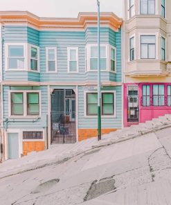 San Francisco Steep Streets Paint By Numbers