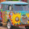 Vintage Volkswagen Van Paint By Numbers