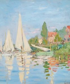 Claude Monet Regatta At Argenteuil Paint By Numbers