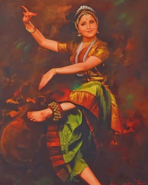 Indian Woman Dancing paint by numbers