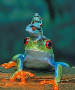 Adorable Frogs Paint by numbers