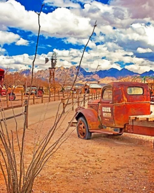 Aesthetic Old Truck Paint by numbers