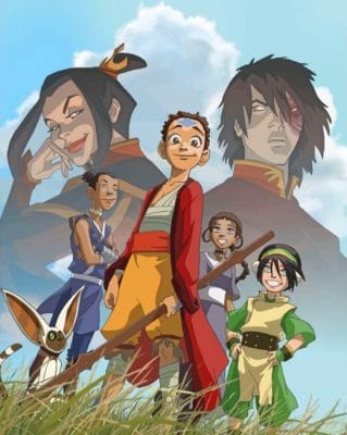 Avatar The Last Airbender Squad Anime Paint by numbers