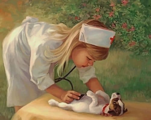 Baby Nurse Paint by numbers