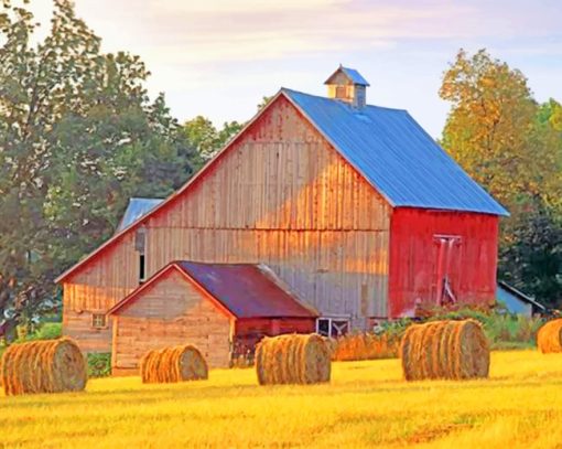 Aesthetic Barn Paint by numbers