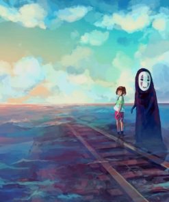 No Face And Chihiro paint by numbers