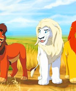 Simba Kimba And Kovu paint by numbers