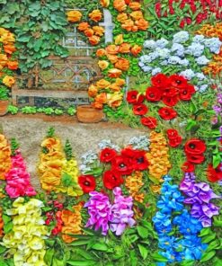 Colorful Flowers paint by numbers