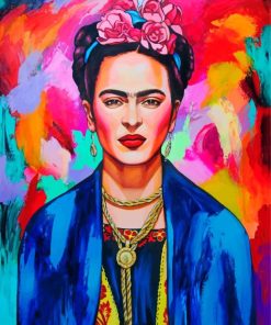 Colorful Frida paint by number