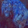 The Blue Horse paint by number