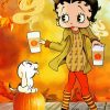 Autumn Betty Boop Painting By Numbers