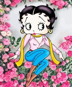 Cute Betty Boop Painting By Numbers