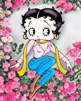 Cute Betty Boop Painting By Numbers