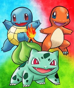 starter-pokemon-charmander-squirtle-bulbasaur-paint-by-number