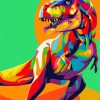 Colorful Dinosaur Paint by numbers