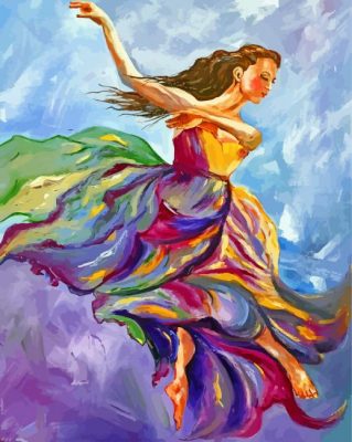 Dancing Woman Art Paint by numbers