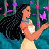 Pocahontas And Butterflies Paint by numbers