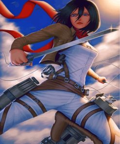 Mikasa Ackerman Art Paint by numbers