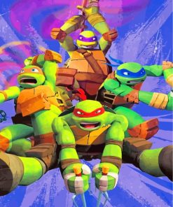 Teenage mutant ninja turtles paint by numbers