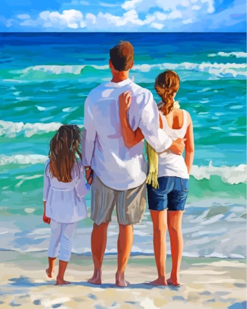 family-on-thhe-beach-paint-by-numbers