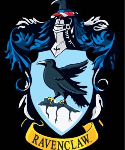 harry potter house crest ravenclaw-paint-by-numbers