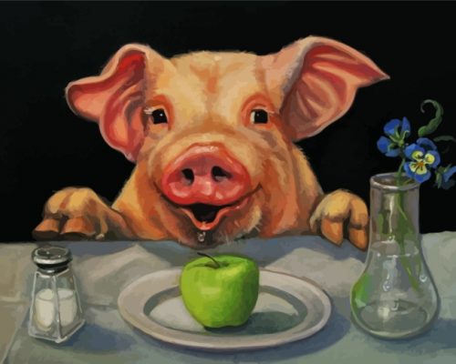 pig-getting-readu-to-eat-paint-by-numbers