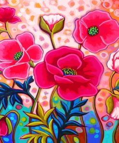 pink-flowers-paint-by-numbers