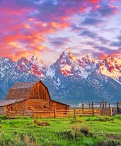 Grand Teton National Park Jackson Hole paint by numbers