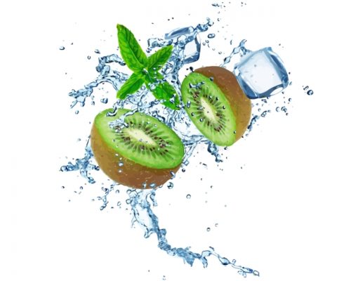 Kiwi Water Splash Paint by numbers