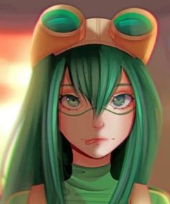 My Hero Academia Tsuyu Asui paint by numbers