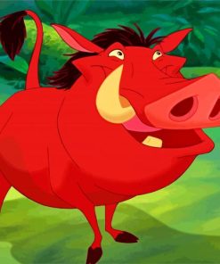 Pumbaa Lion King Paint by numbers