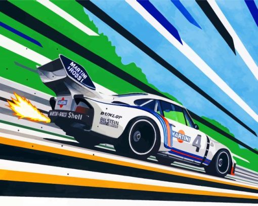 Race Car Paint by numbers