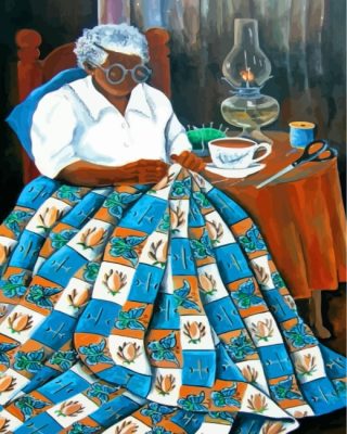 black-grandma-paint-by-numbers